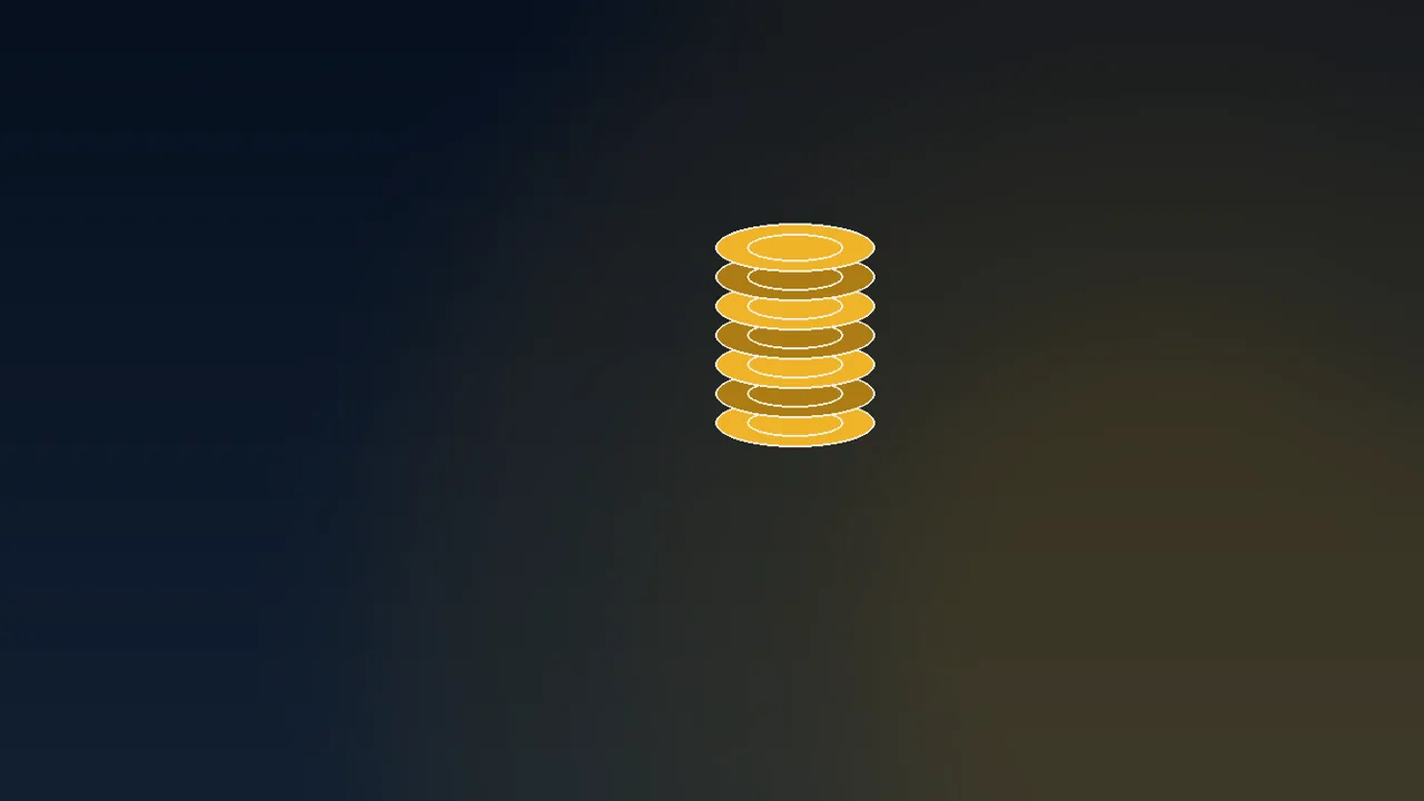 Gilded paytable card rising above navy reels with gold high-stake chips
