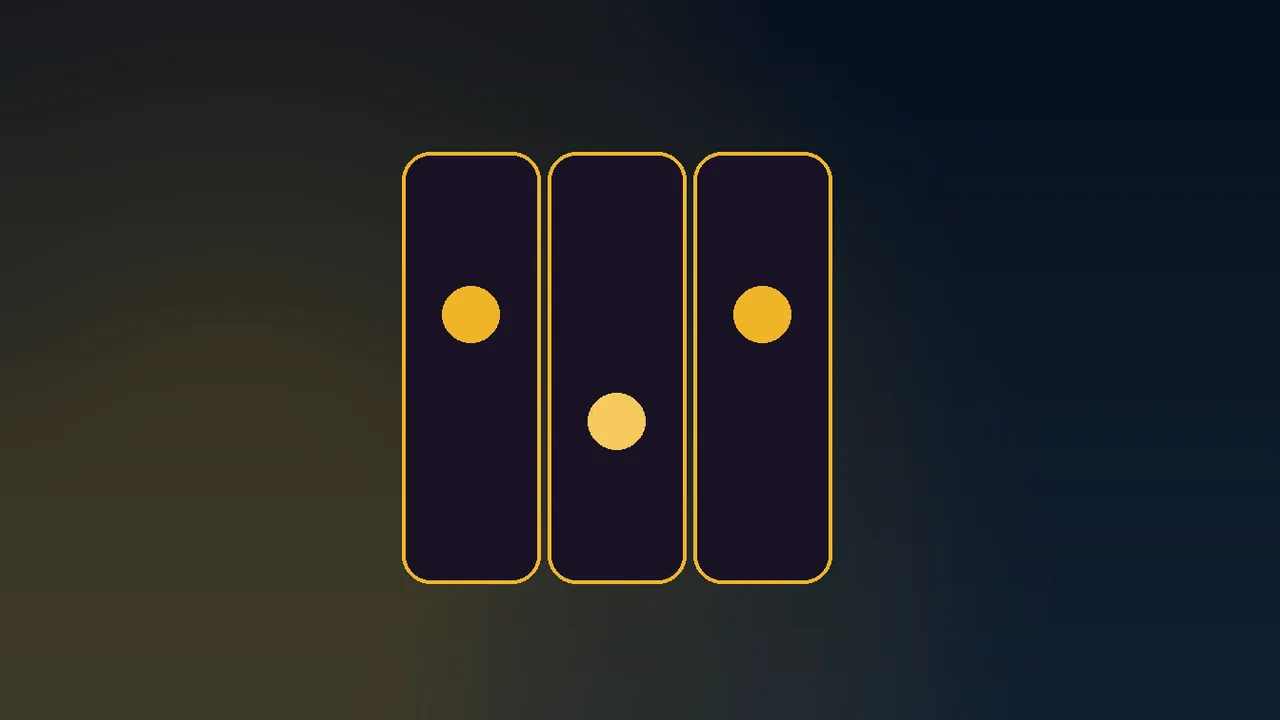 Gold coin value tokens spinning across navy reel grid with paytable lines