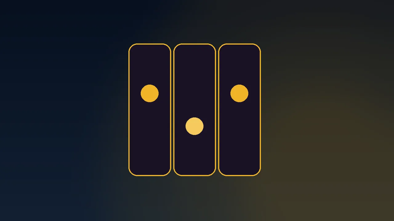 Navy calendar grid with gold reel symbols marking daily spin drops