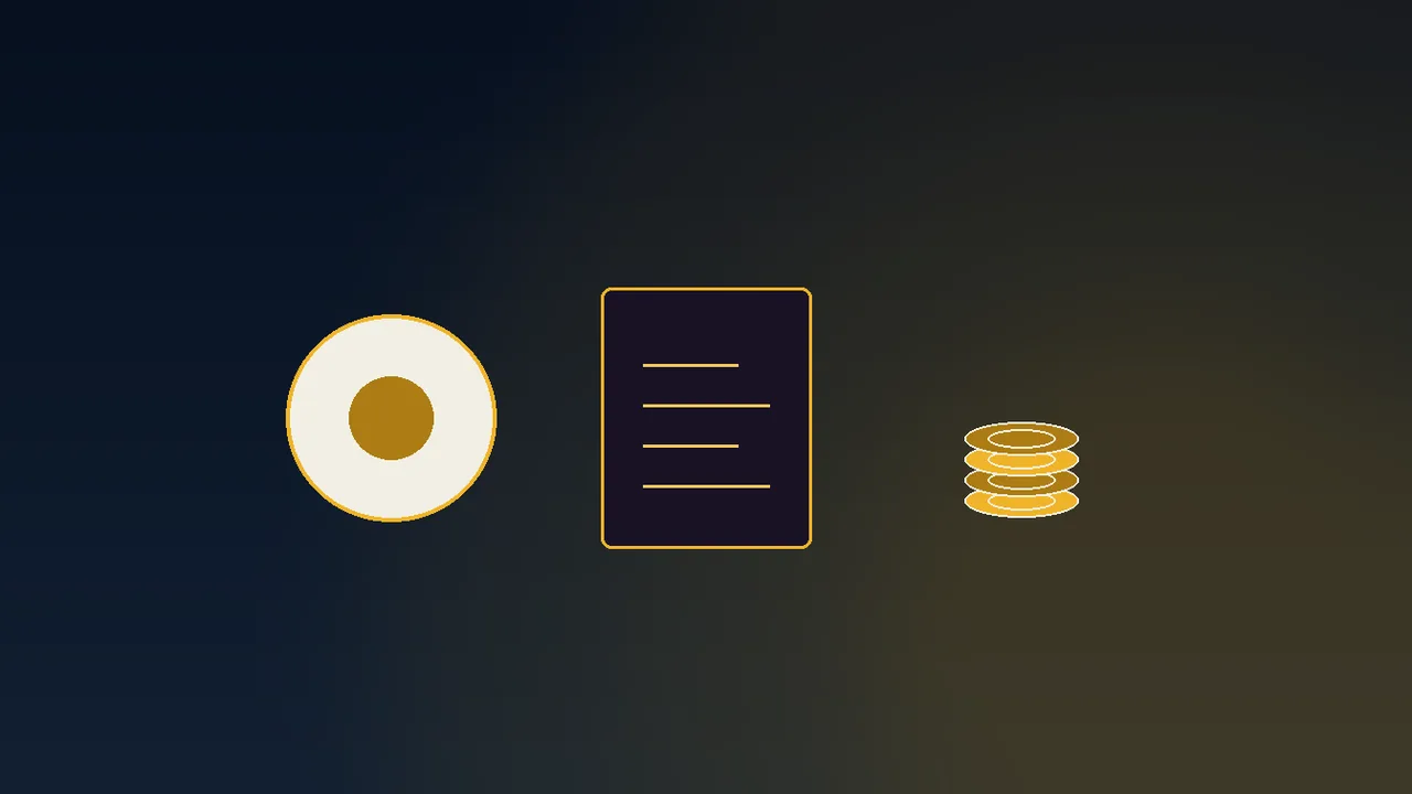 Gold bingo balls beside a navy prize board grid