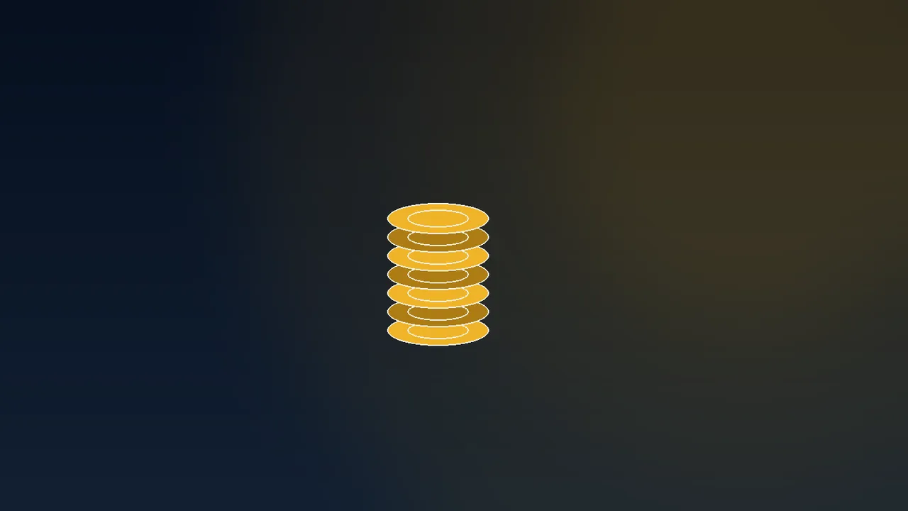 Two credit cards over navy paytable with gold interest rows