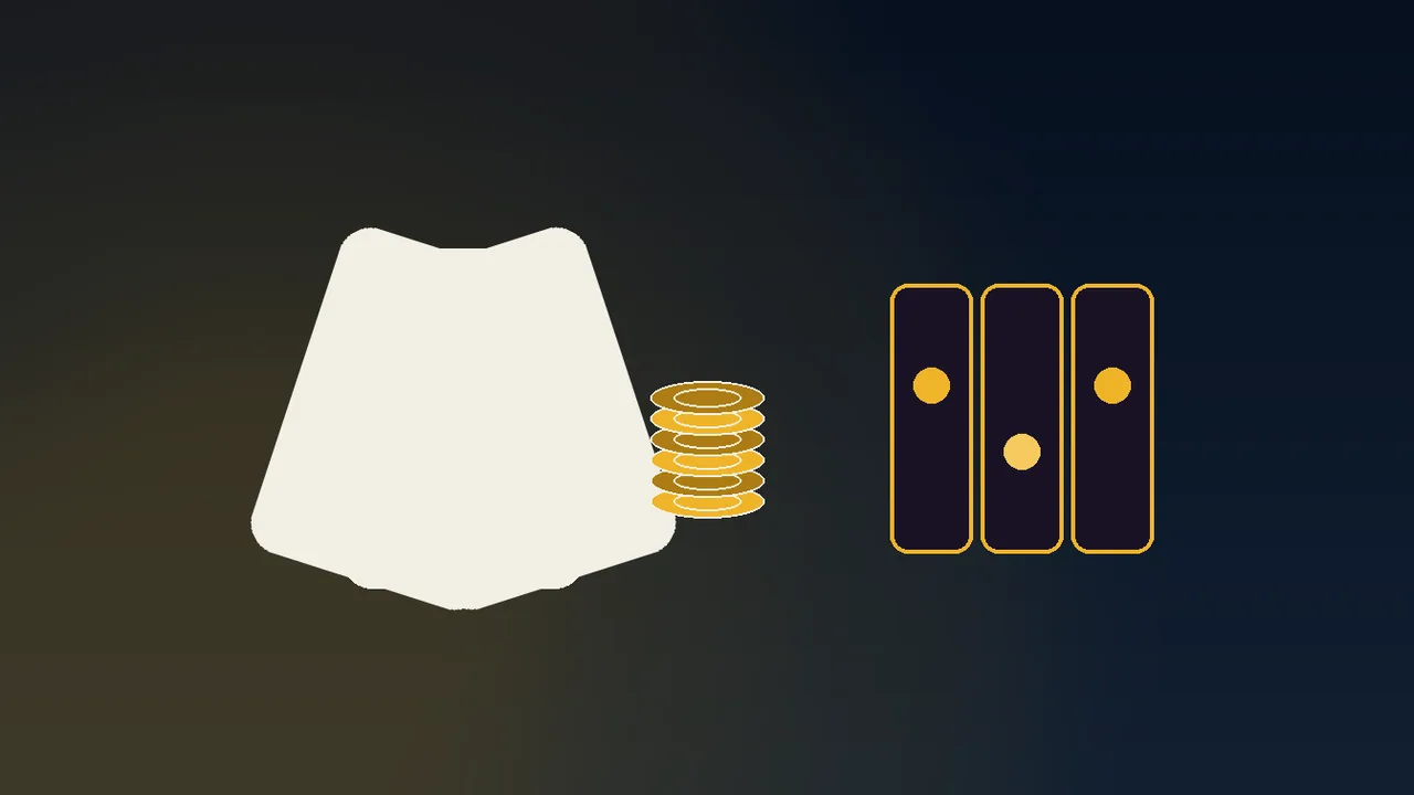 navy casino floor at night with gold table cards, the Reel Kingdom motif