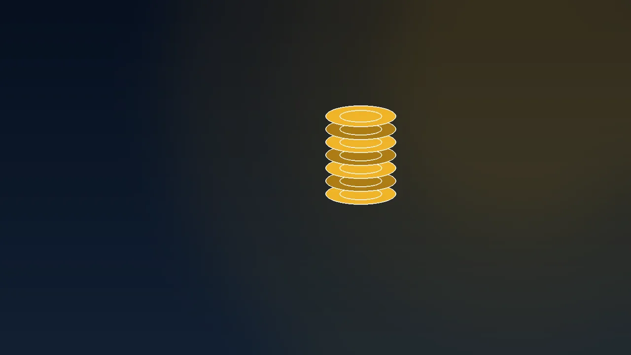 Navy paytable rows with gold phone and token beside reels
