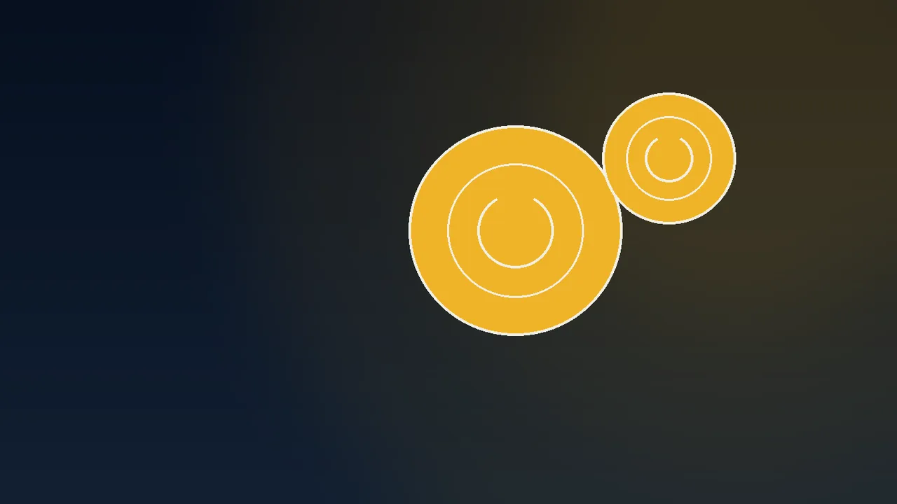 gold crypto coins stacked beside navy paytable rows and network nodes