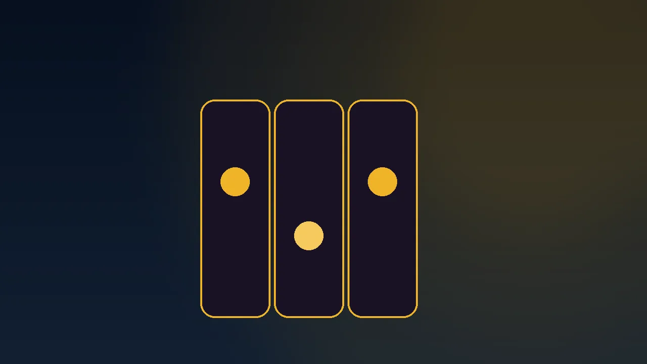 Half-size navy paytable with gold spin tranche rows