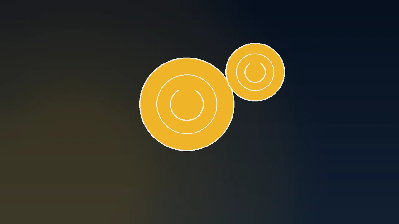 navy and gold paytable card beside three stacked pound coins