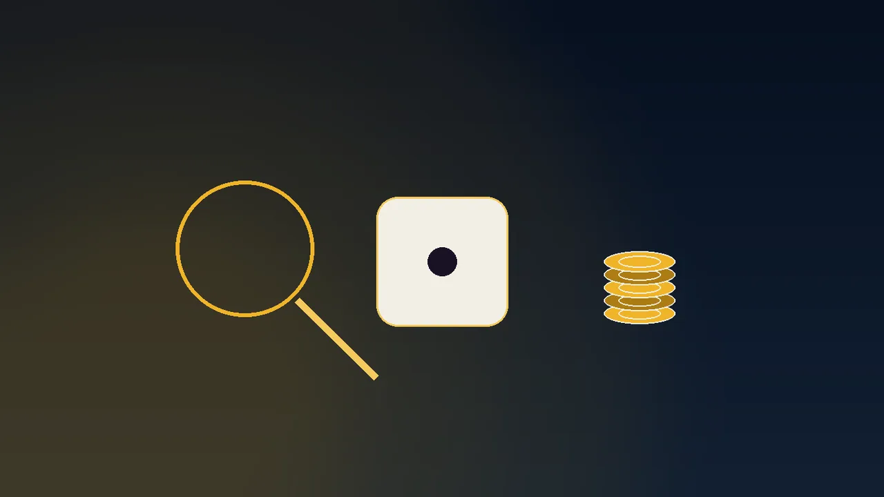 gold voucher PIN cards on navy rows with a one-way arrow