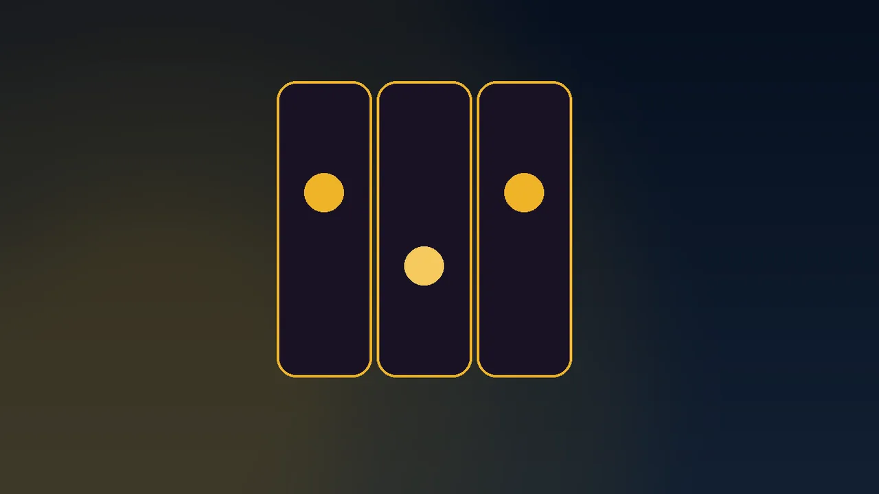 gold ten coins over navy paytable lines beside a small clock