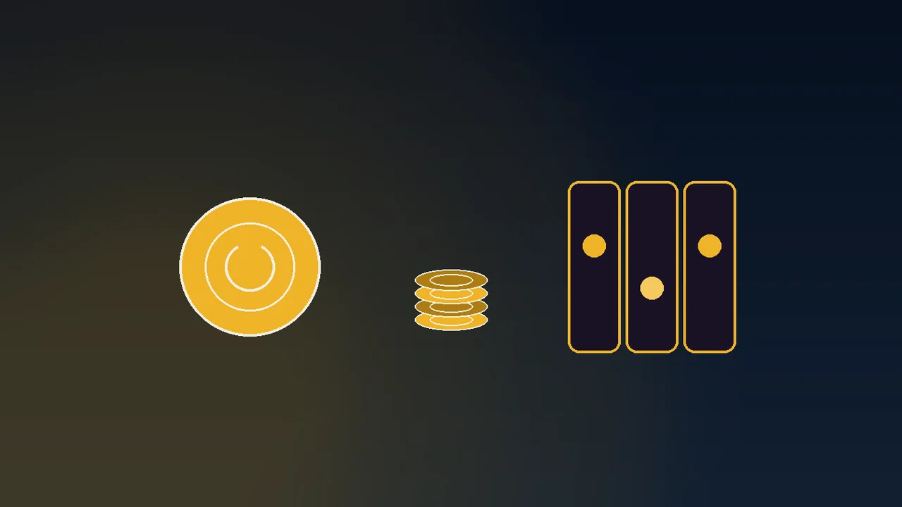 Navy casino paytable with a gold real-money column and spin counters