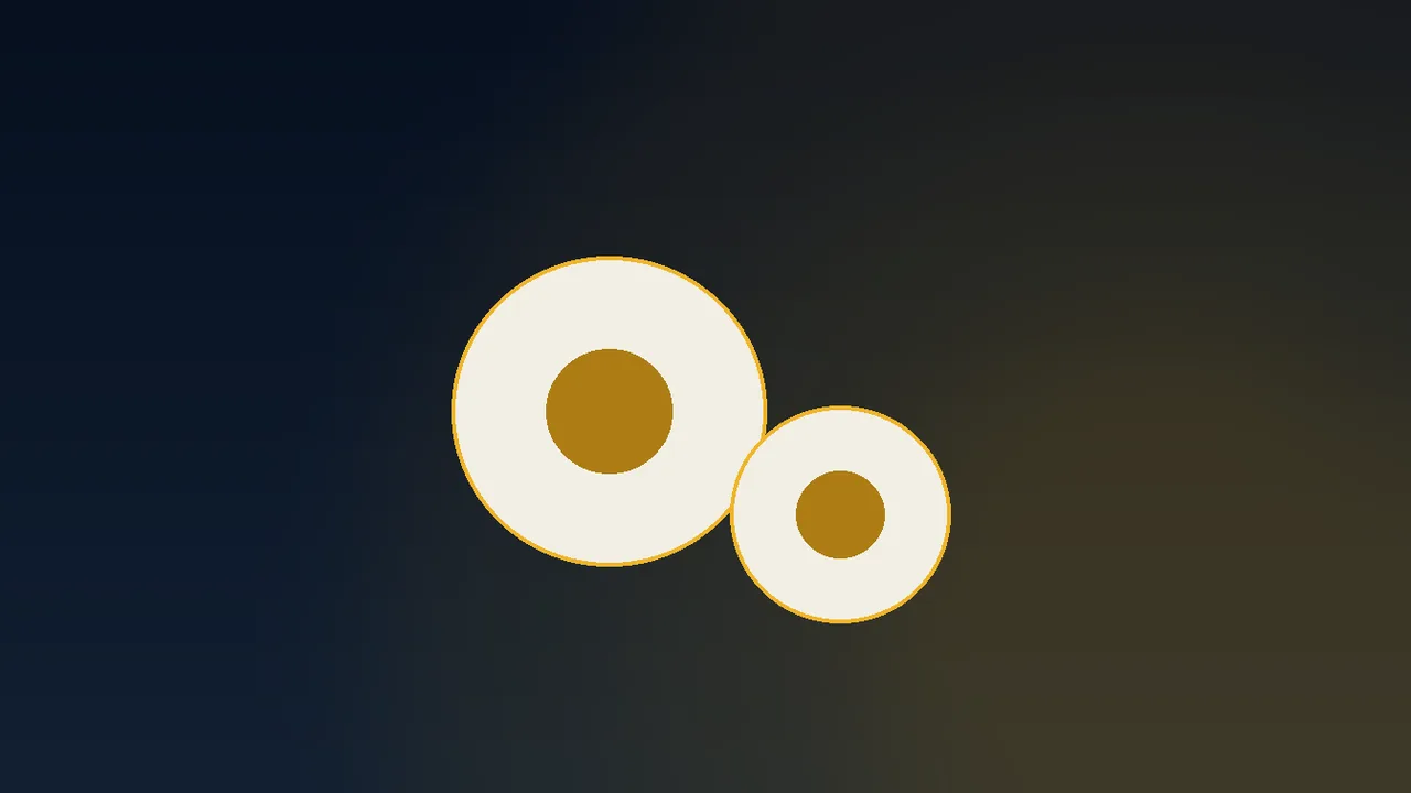 Gold bingo balls resting on a navy prize board paytable