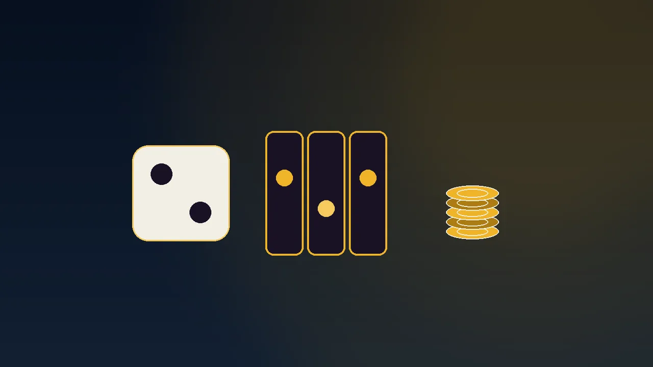 Navy and gold paytable card comparing demo and cash rows side by side