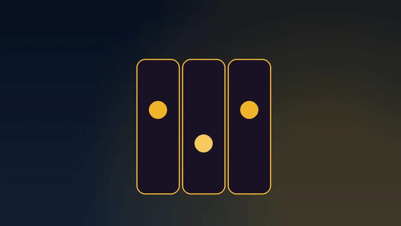 Navy and gold paytable card comparing demo and cash rows side by side