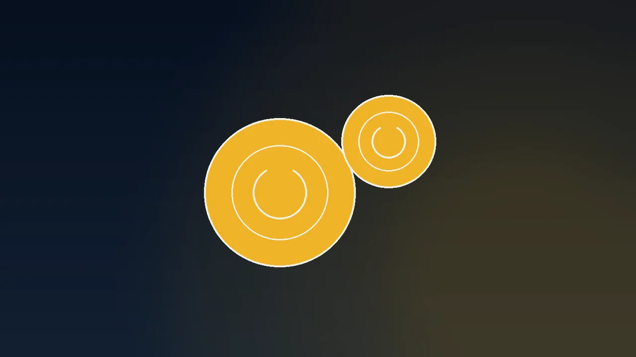 Navy and gold paytable rows beside linked coin blocks